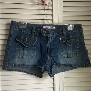 Piper & Blue Dark Wash Jean Shorts